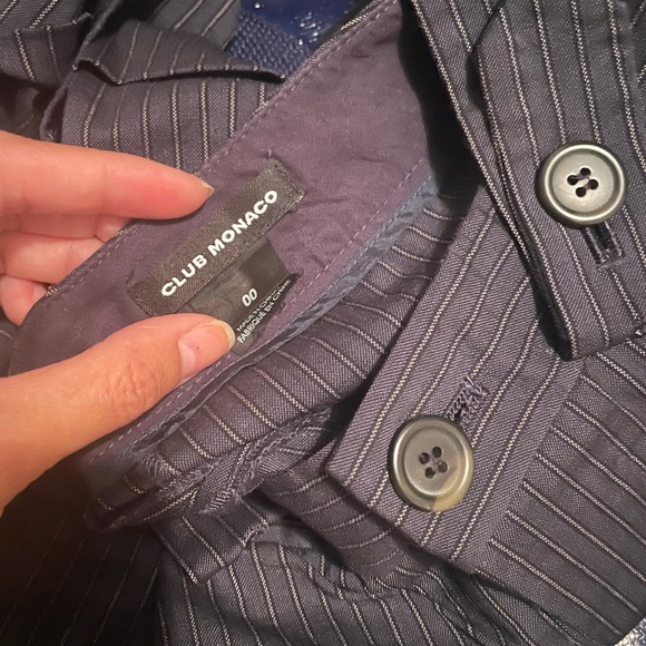 Club Monaco Pinstripe Suspender Shorts - Picture 5 of 5